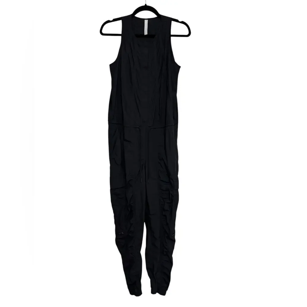 Athleta Canopy Parachute Romper Jumpsuit in Black - Size 2